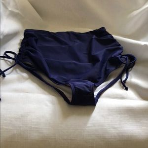 High waisted scrunch side tie bikini bottom